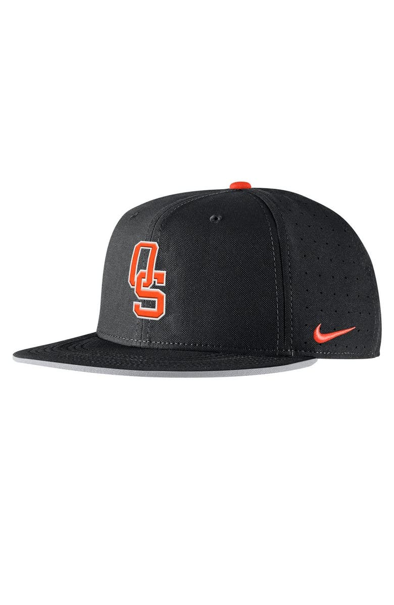 Nike Men's Nike Black Oklahoma State Cowboys 2025 On-Field True Performance Baseball Fitted Hat, Alternate, color, Black