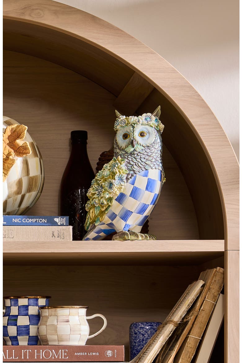 Royal Autumn Owl Figurine, Alternate, color, ROYAL