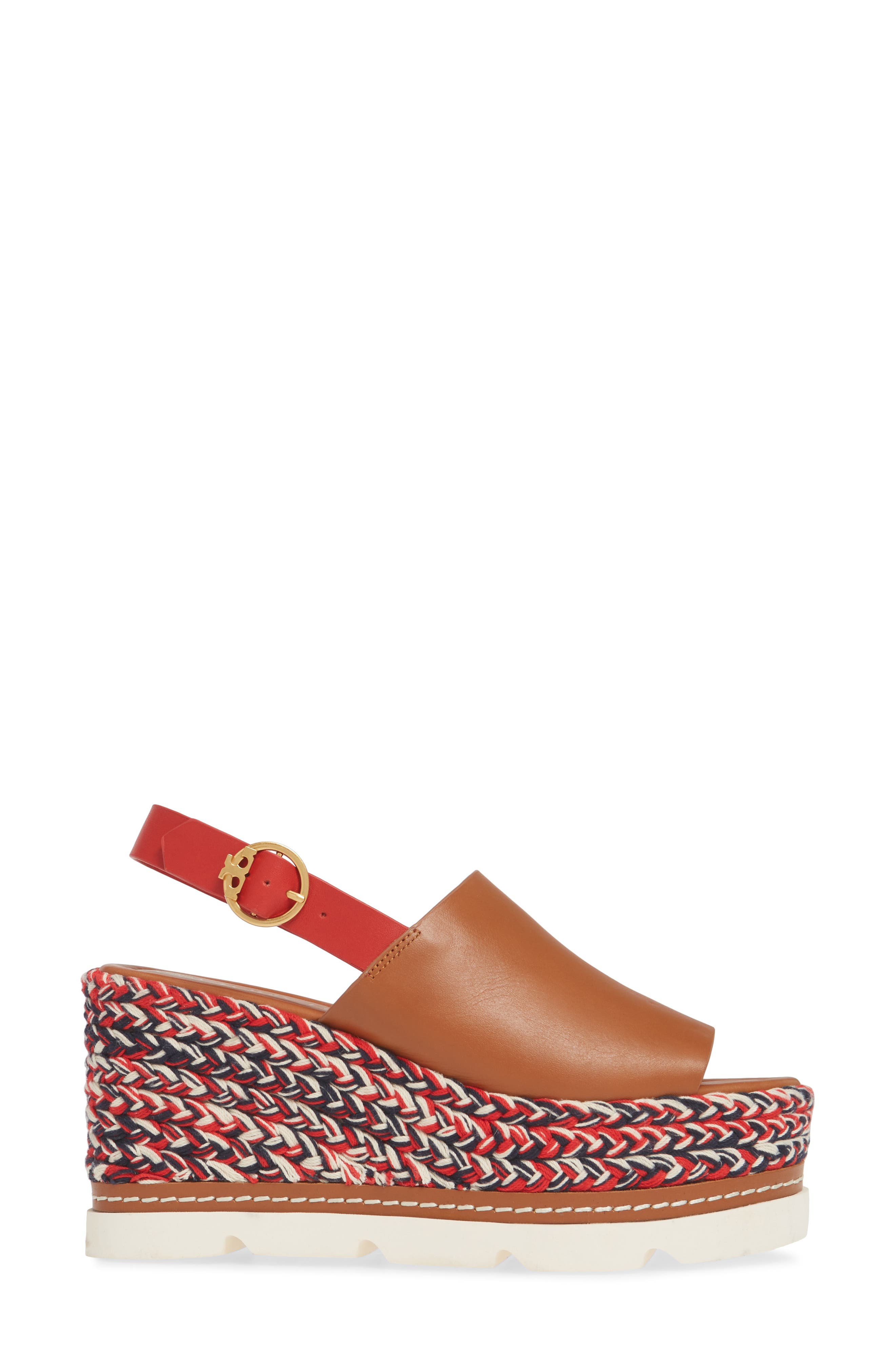 Tory Burch Miranda Espadrille Platform Wedge Sandal, Alternate, color, 