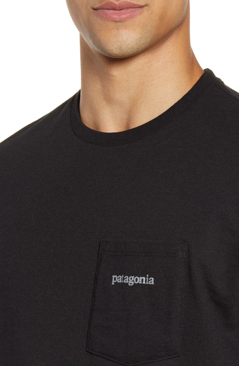 Patagonia Line Logo Ridge Responsibili-Tee Pocket T-Shirt, Alternate, color, 