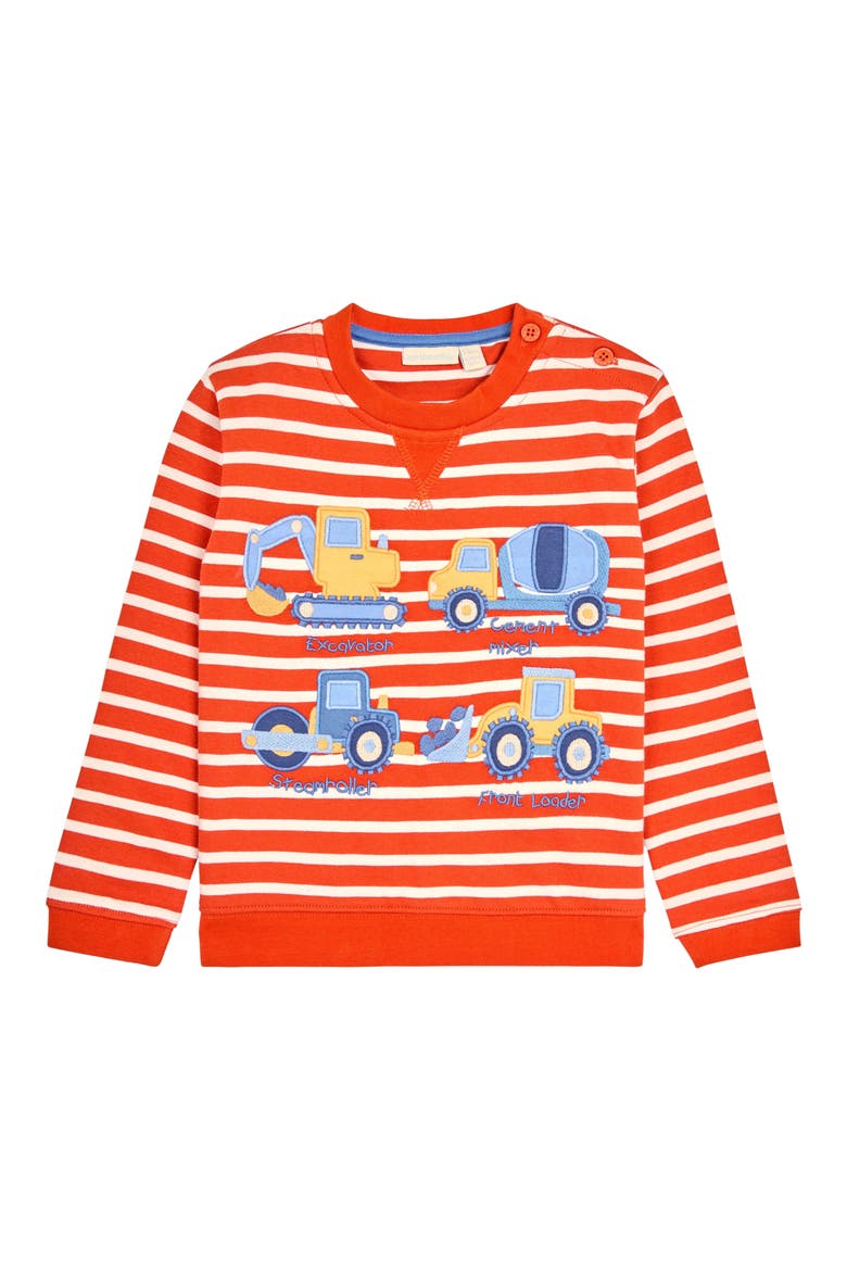 Transport Appliqué Sweatshirt & Leggings Set, Alternate, color, RUST