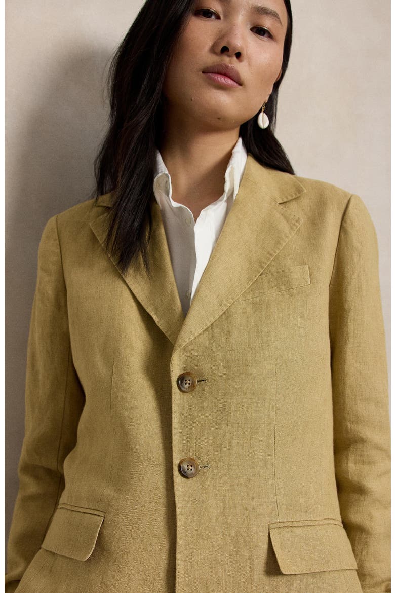 Délavé Linen Blazer, Alternate, color, CLASSIC CAMEL