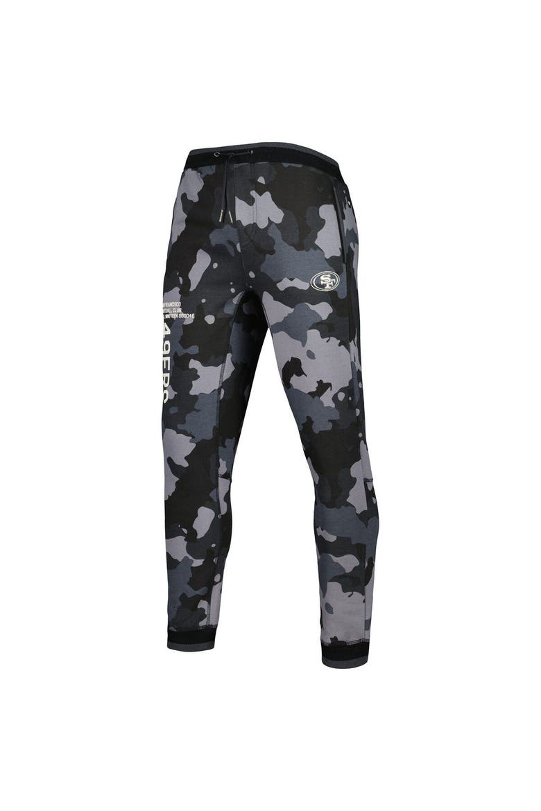 Unisex The Wild Collective Black San Francisco 49ers Camo Jogger Pants, Alternate, color, Black