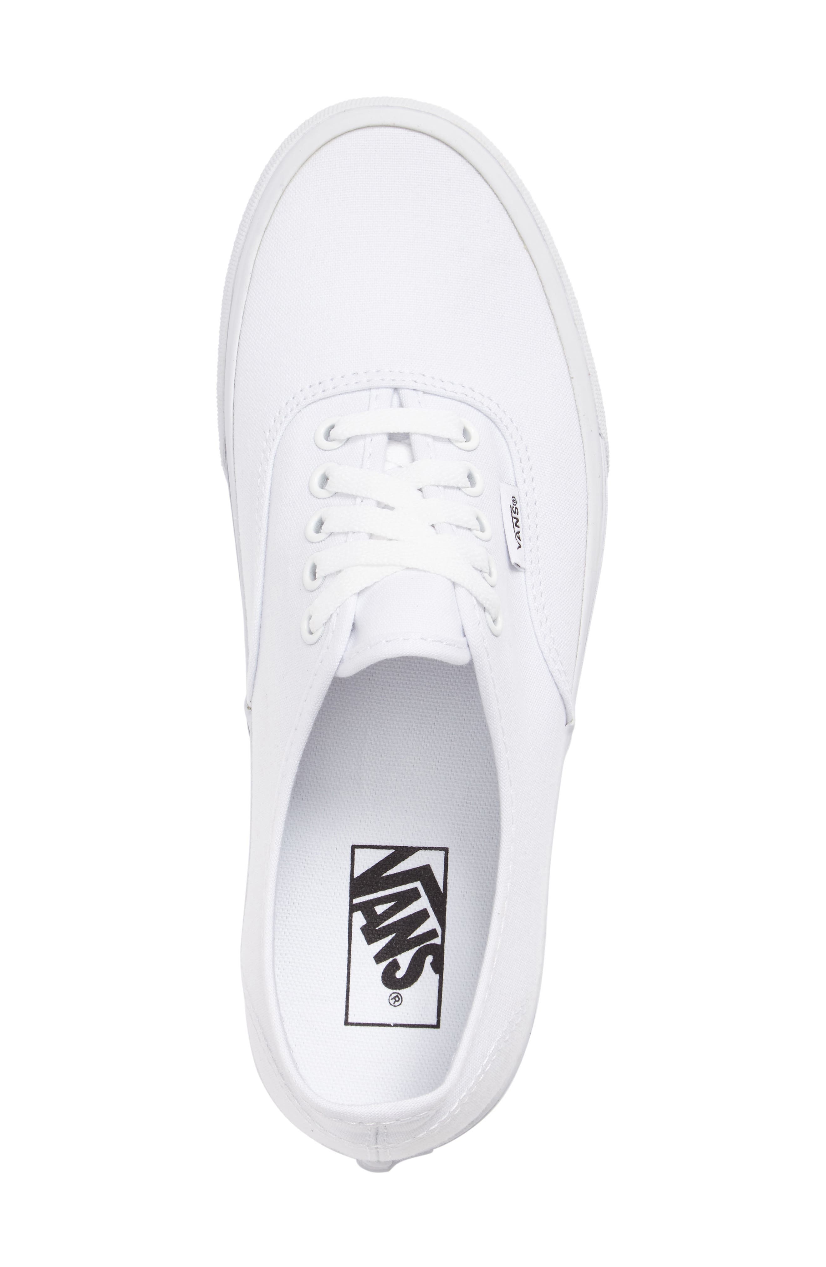 Authentic Sneaker, Alternate, color, TRUE WHTE