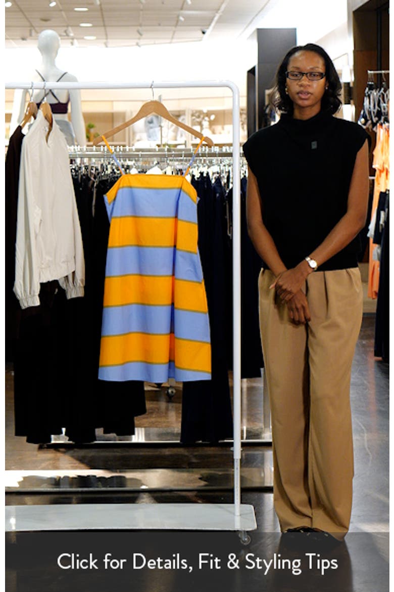 Pelit Galleria Colorblock Stripe Cotton Dress video