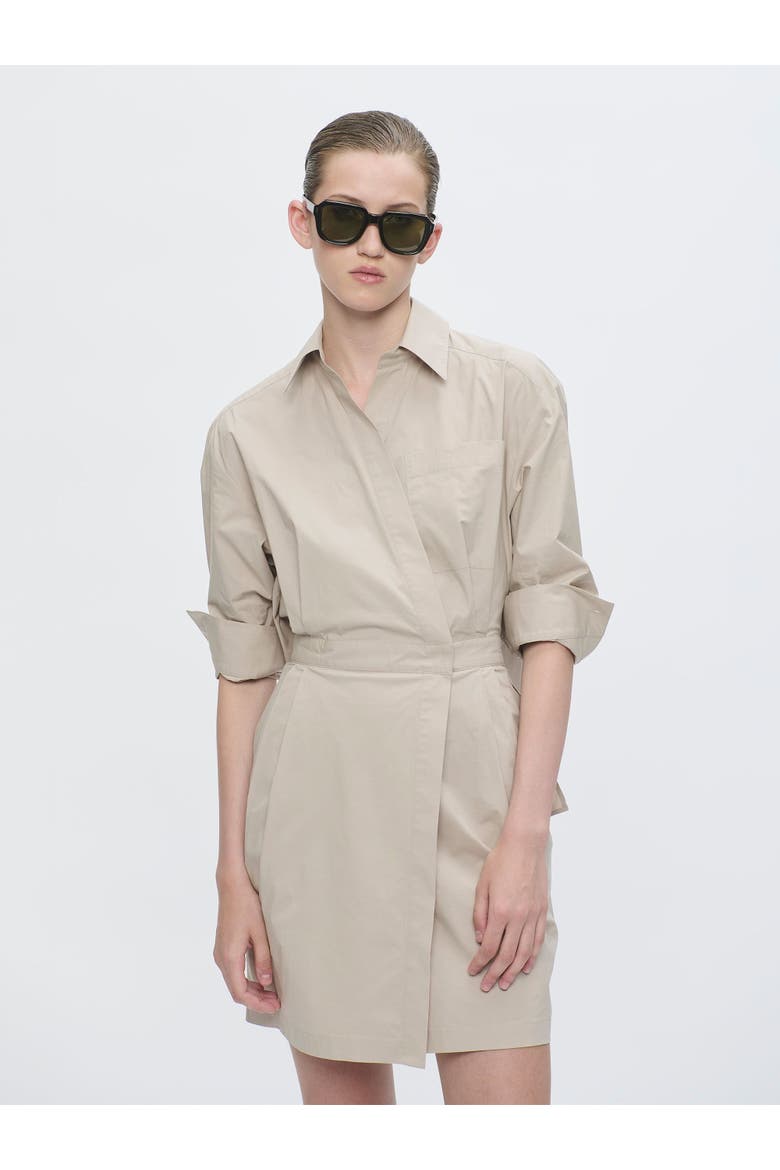 Jaxina Wrap dress, Alternate, color, Beige