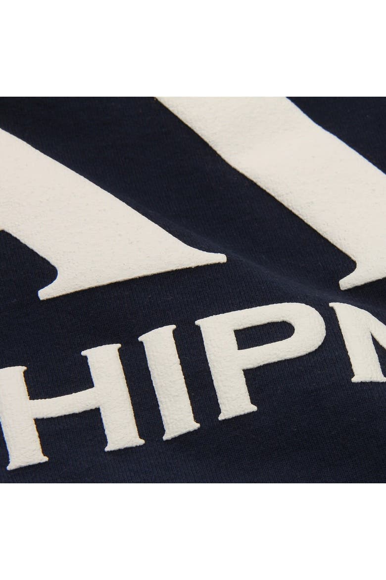 Women's Navy Navy Midshipmen Ombre Long Sleeve Dip-Dyed Spirit Jersey, Alternate, color, Navy