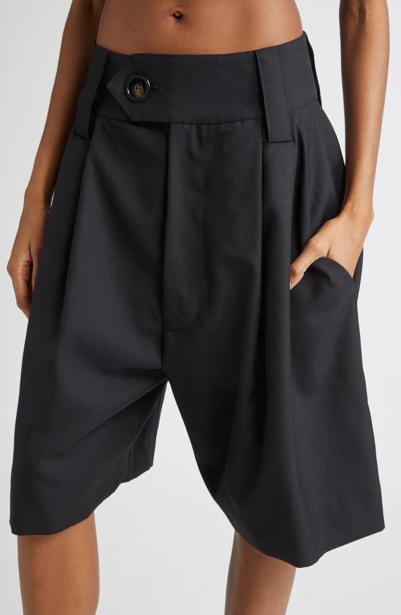 Vaquera Baby Suiting Wool Shorts, Alternate, color, 