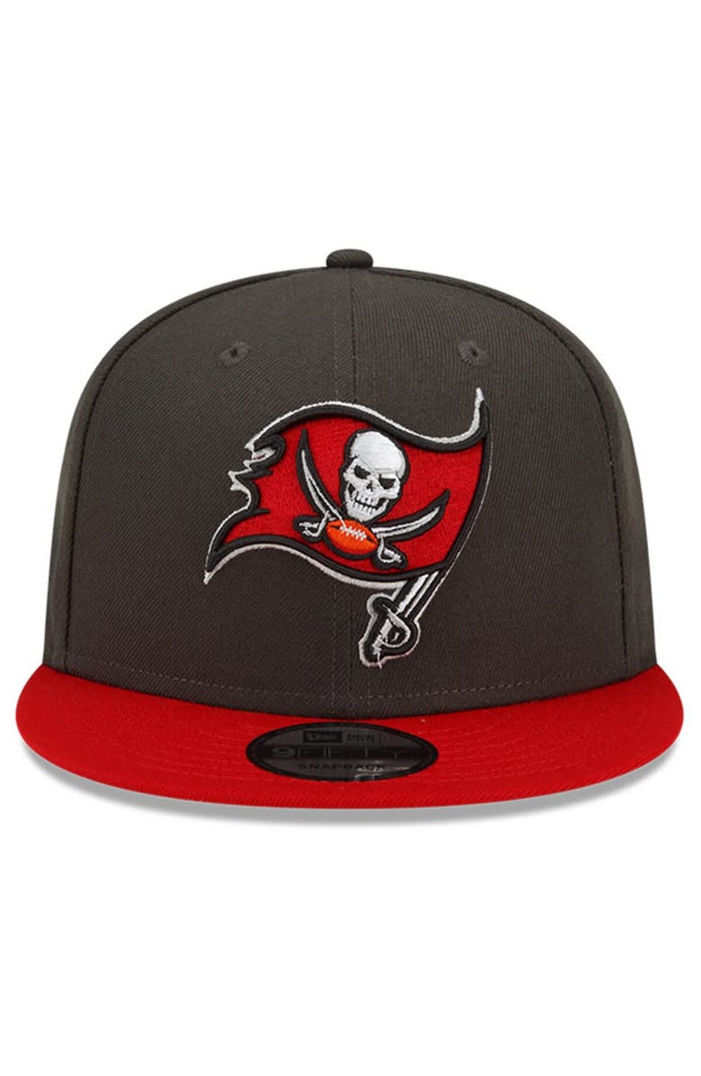 New Era Men's New Era Pewter/Red Tampa Bay Buccaneers 50th Anniversary Side Patch 9FIFTY Snapback Hat, Alternate, color, 
