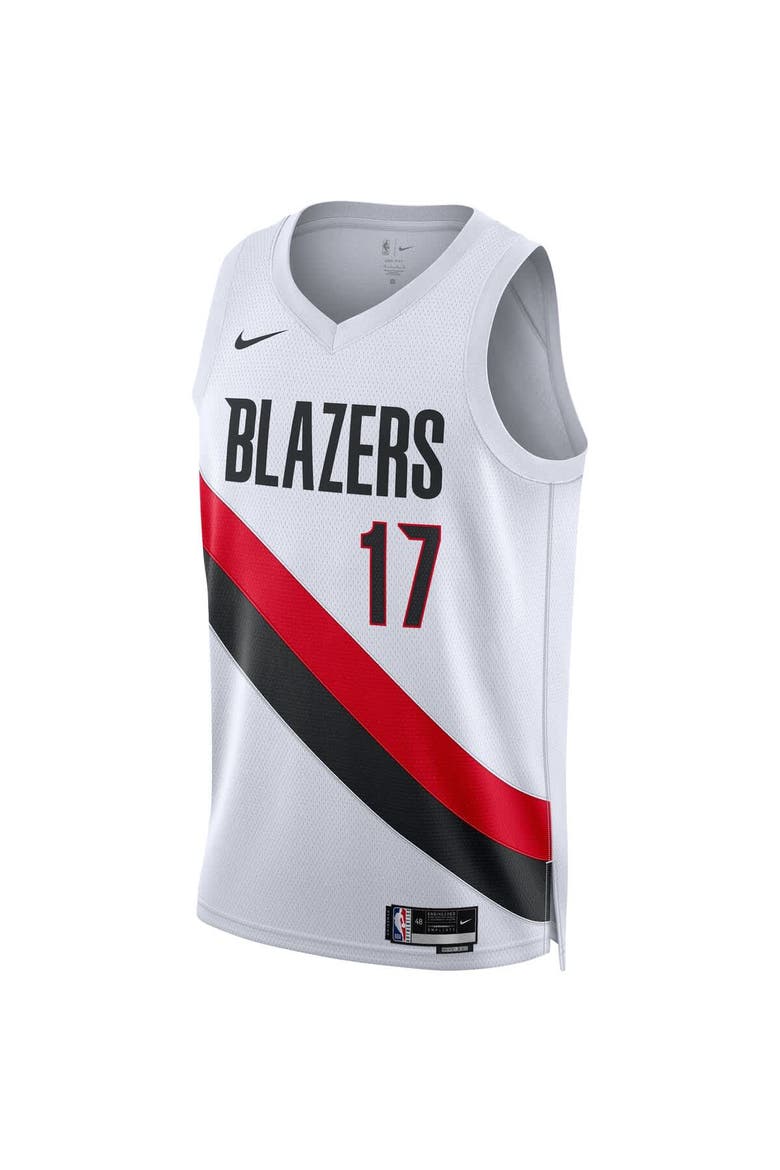 Unisex Nike Shaedon Sharpe White Portland Trail Blazers Swingman Player Jersey - Association Edition, Alternate, color, White