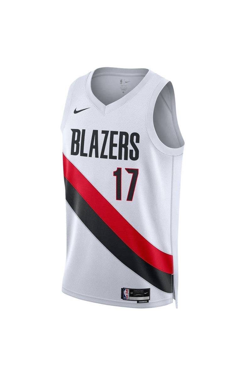 Nike Unisex Nike Shaedon Sharpe White Portland Trail Blazers Swingman Player Jersey - Association Edition, Alternate, color, White