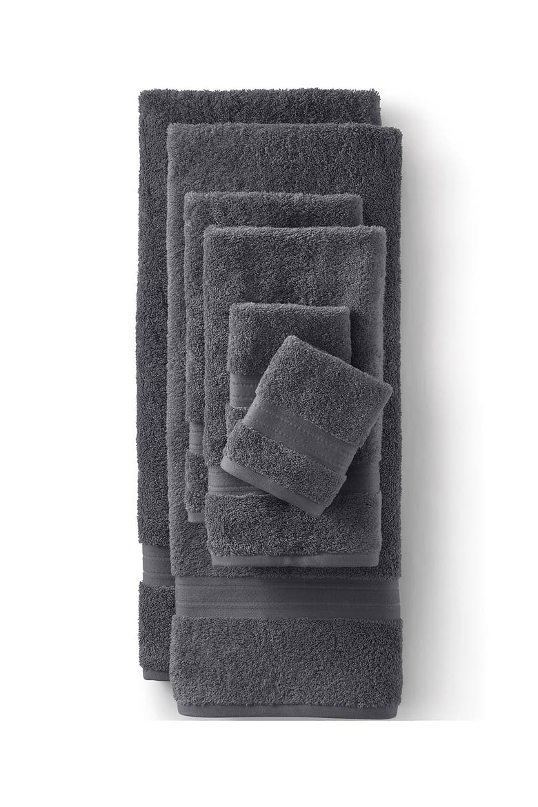 Premium Supima Cotton 6-Piece Bath Towel Set, Main, color, Rich Steel