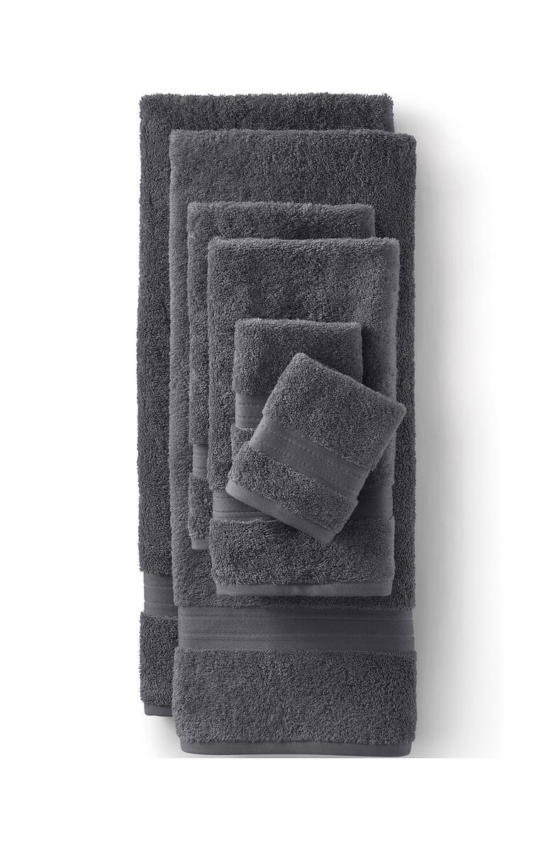 Lands' End Premium Supima Cotton Towel, Main, color, Rich Steel