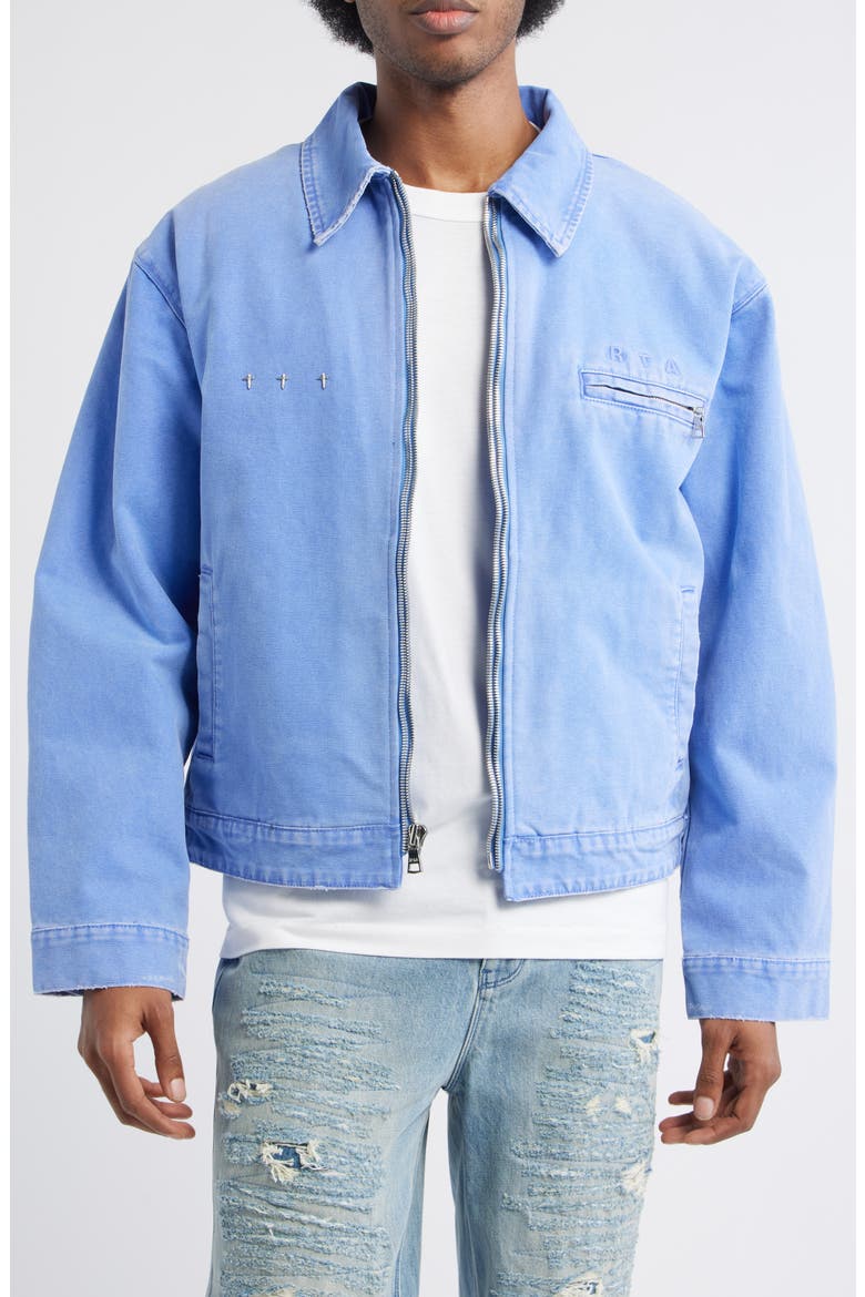 Easton Denim Workwear Jacket, Main, color, VINTAGE STATIC BLUE