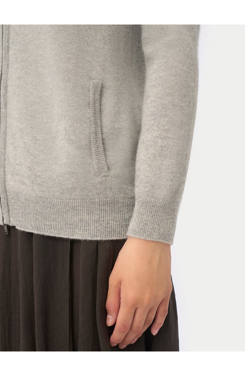 Gobi Cashmere Full-Zip Cashmere Cardigan, Alternate, color, High Rise