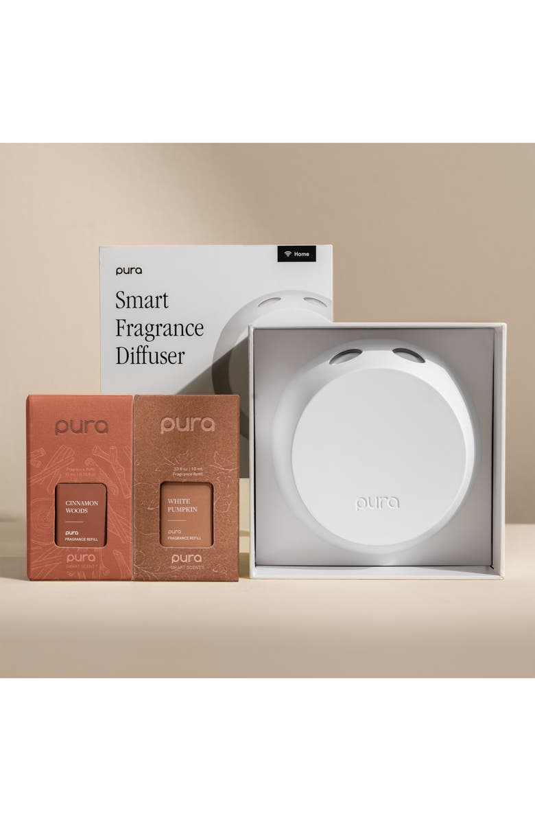 PURA Cinnamon Woods & White Pumpkin Smart Diffuser Set, Alternate, color, 
