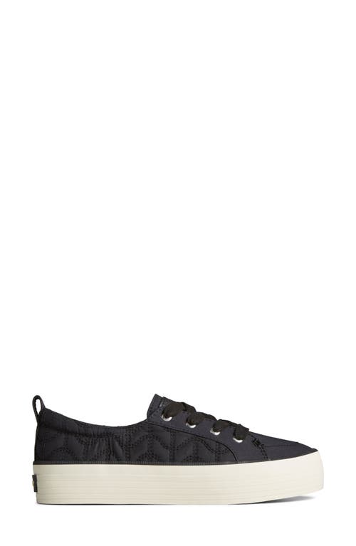 Sperry Lounge Away 2 Linen Sneaker In Black