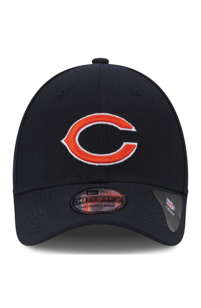 New Era Chicago Bears New Era 39THIRTY Team Classic Flex Hat - Navy Blue, Alternate, color, 