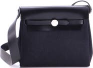 Pre-Owned Hermes Herbag Zip Toile and Leather 20