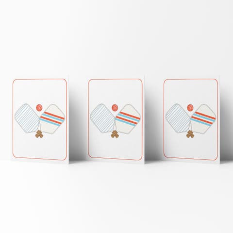 Everyday Greeting Card Pack (3ct) "Pickleball"