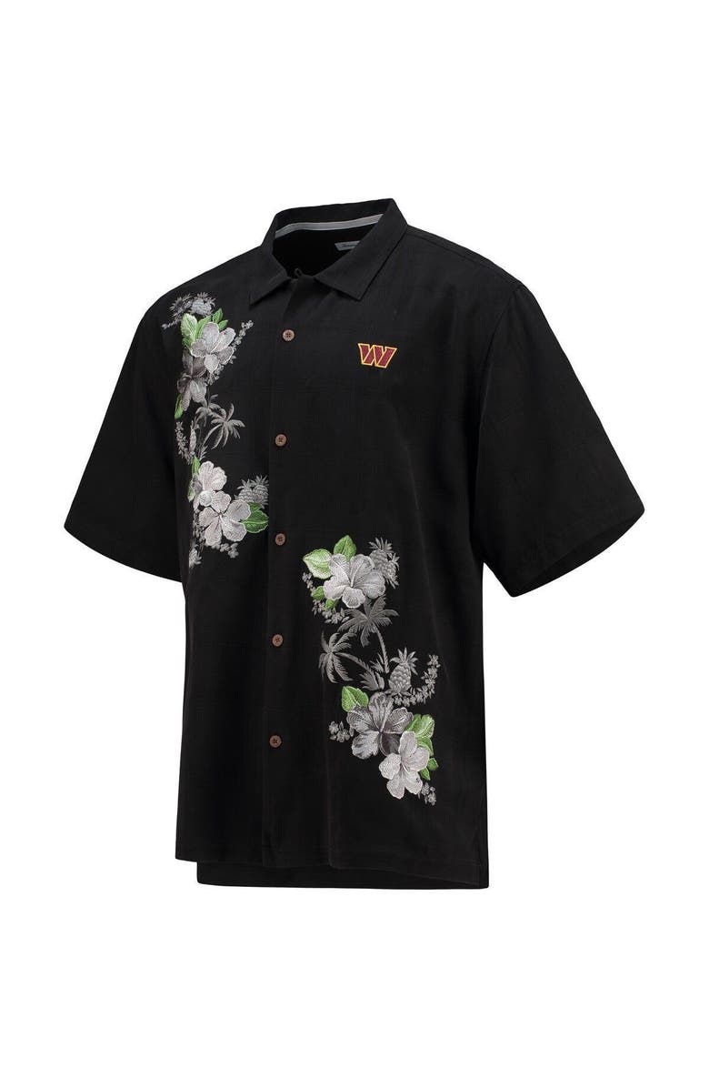 Tommy Bahama Men's Tommy Bahama Black Washington Commanders Azule Oasis Button-Up Shirt, Alternate, color, Black