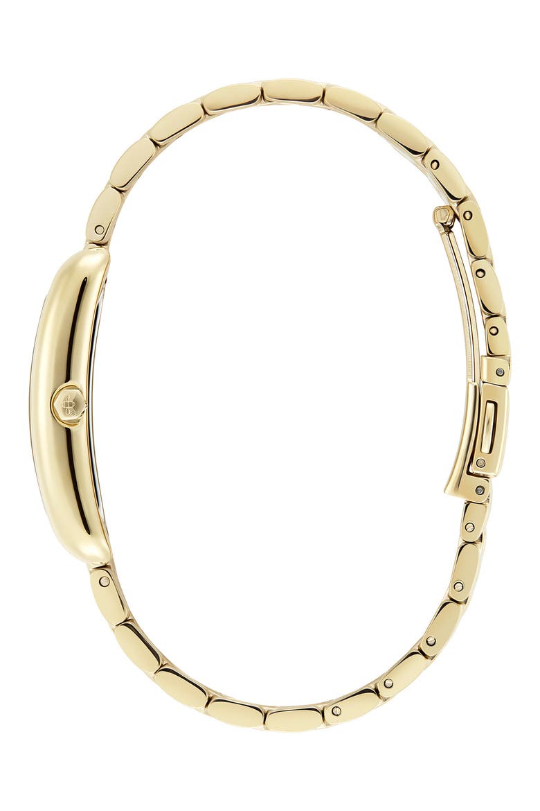 Grove Rectangular Bracelet Watch, 23mm, Alternate, color, GOLD/ FOREST GREEN
