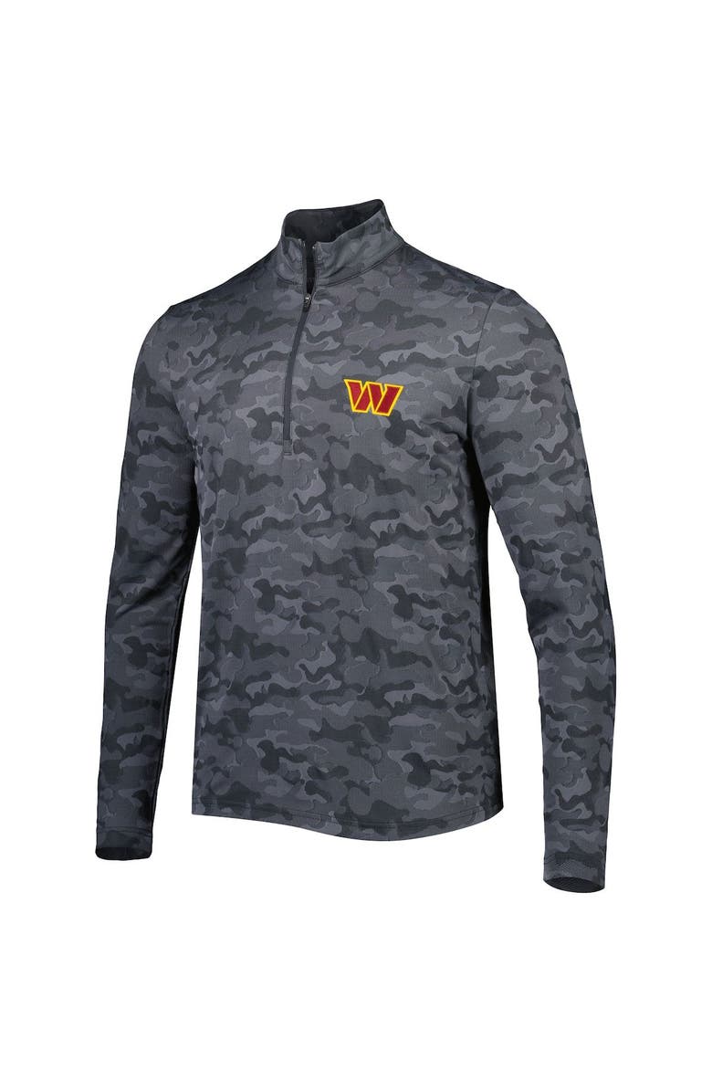 ANTIGUA Men's Antigua Black Washington Commanders Brigade Quarter-Zip Sweatshirt, Alternate, color, Black