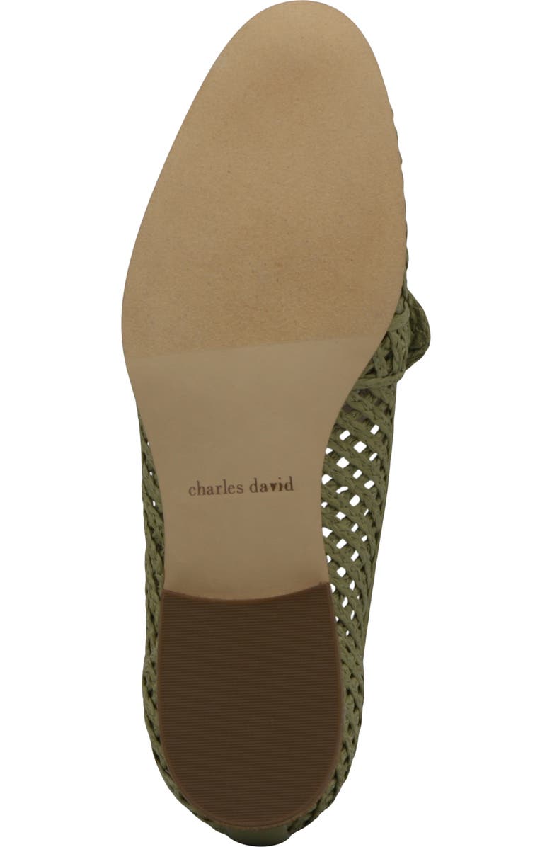 Charles David Finite Water Resistant Raffia Loafer, Alternate, color, Artichoke-Cr