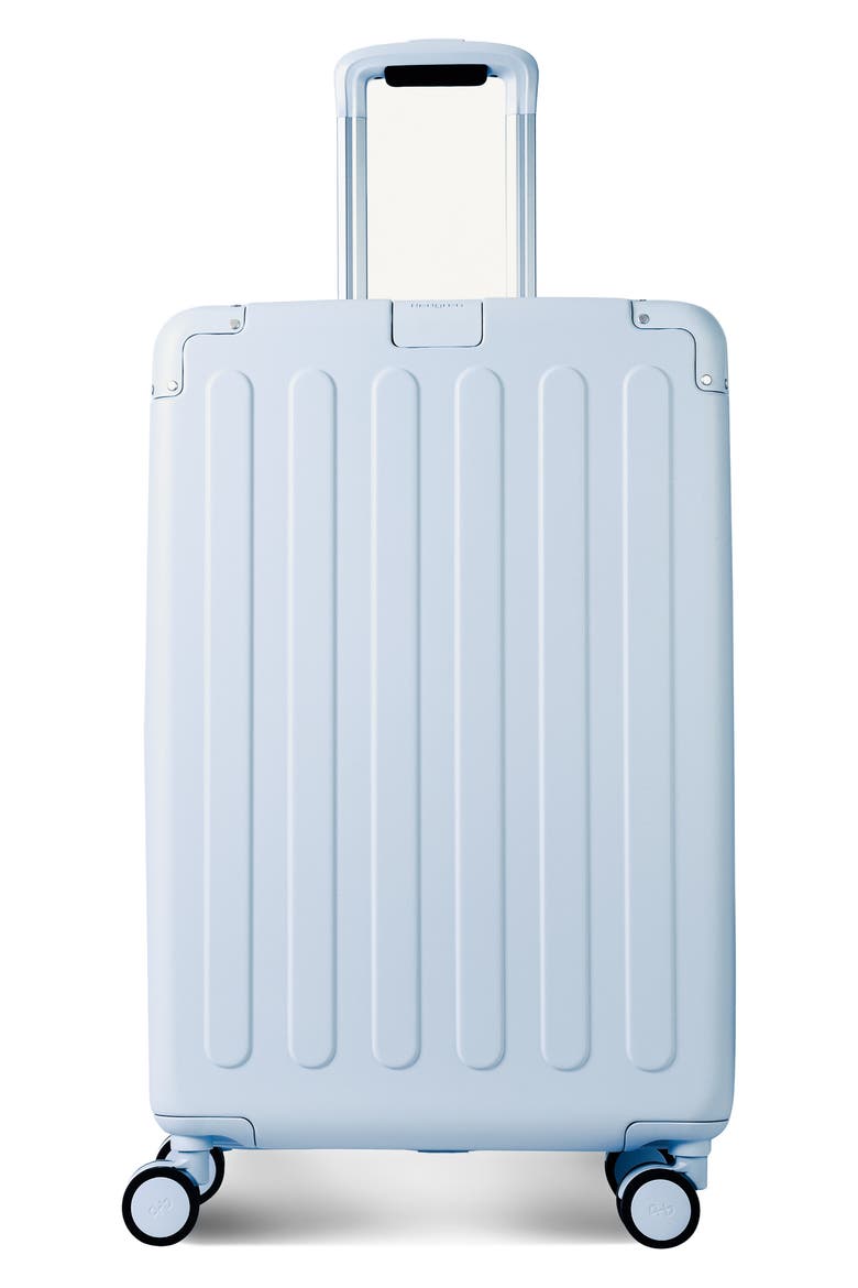 Nostos Matte Medium Spinner Suitcase, Main, color, AITHER BLUE