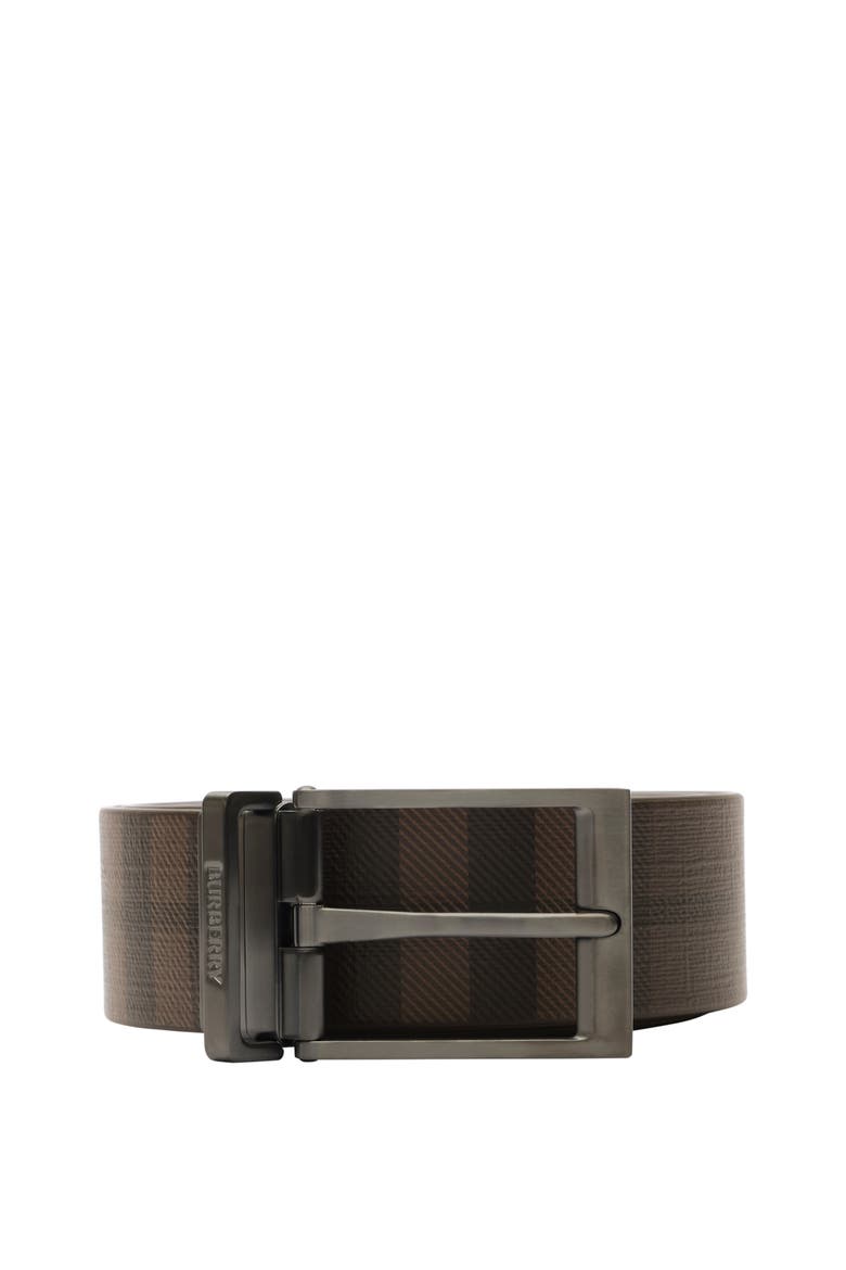 Reversible Check Belt, Main, color, Dark brown