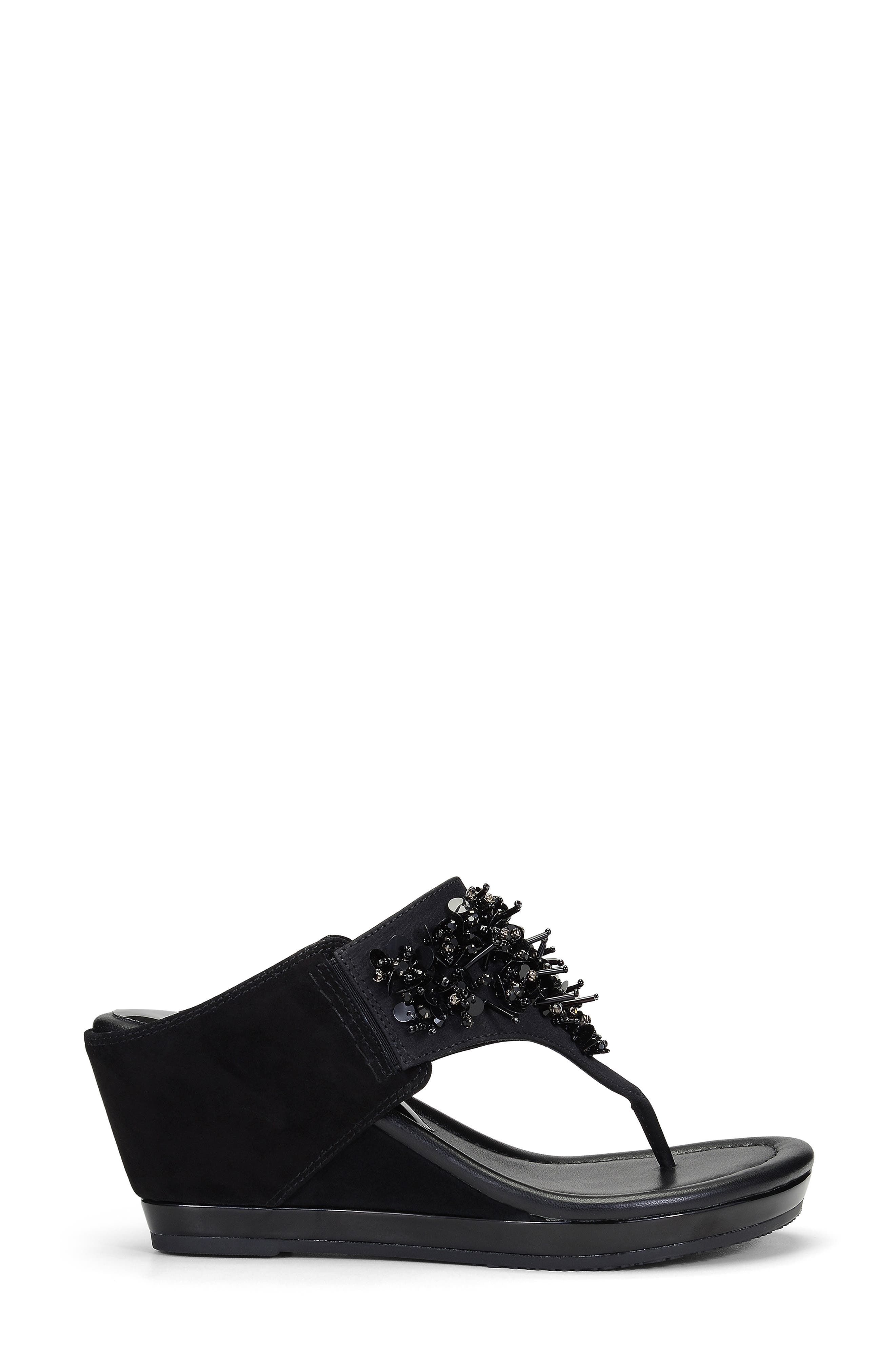 Donald Pliner Malone Crystal & Sequin Embellished Wedge Slide Sandal, Alternate, color, 