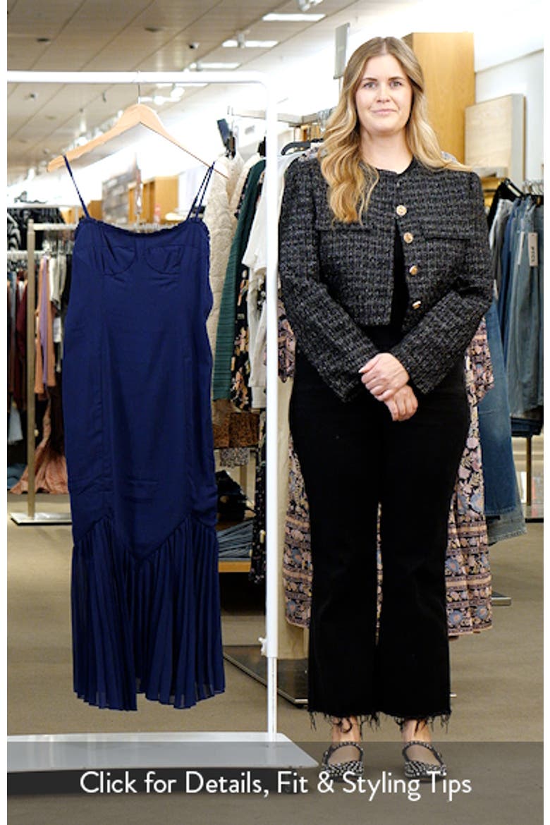 Ashton Pleated Hem Midi Dress video