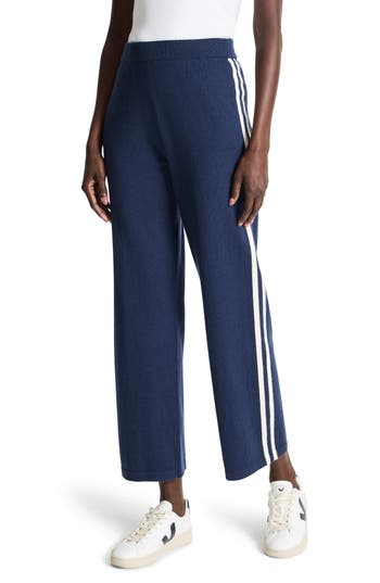 Nz Active By Nic+zoe Cool Down Wide Leg Cotton Blend Track Pants