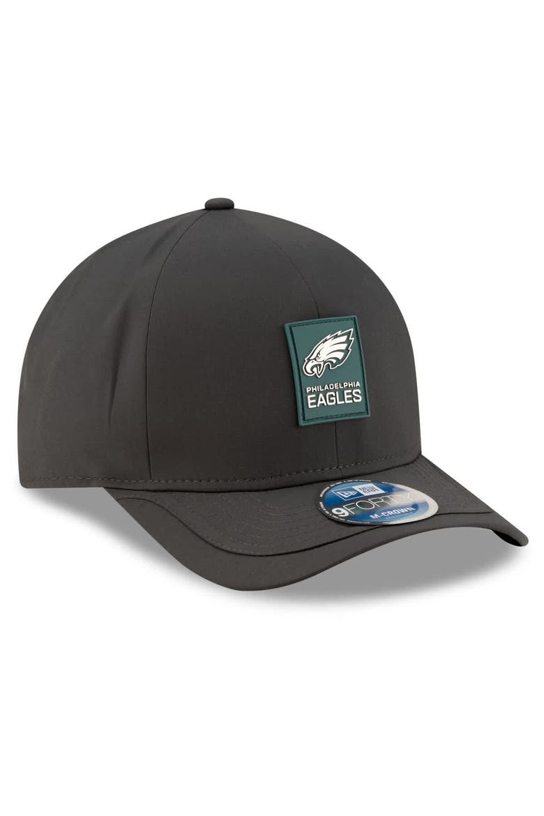 Men's New Era Charcoal Philadelphia Eagles 2025 Sideline Cold Weather 9FORTY M-Crown Adjustable Hat, Alternate, color, Charcoal