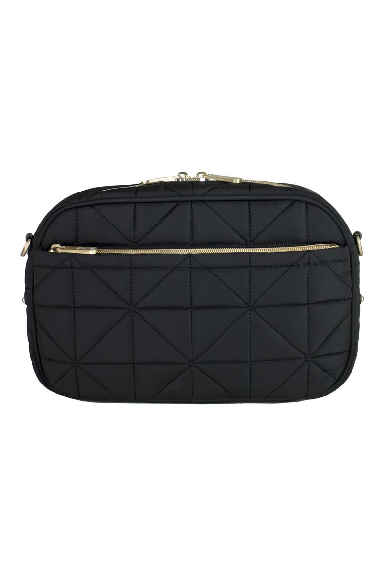 Water Resistant Nylon Diaper Clutch, Alternate, color, BLACK