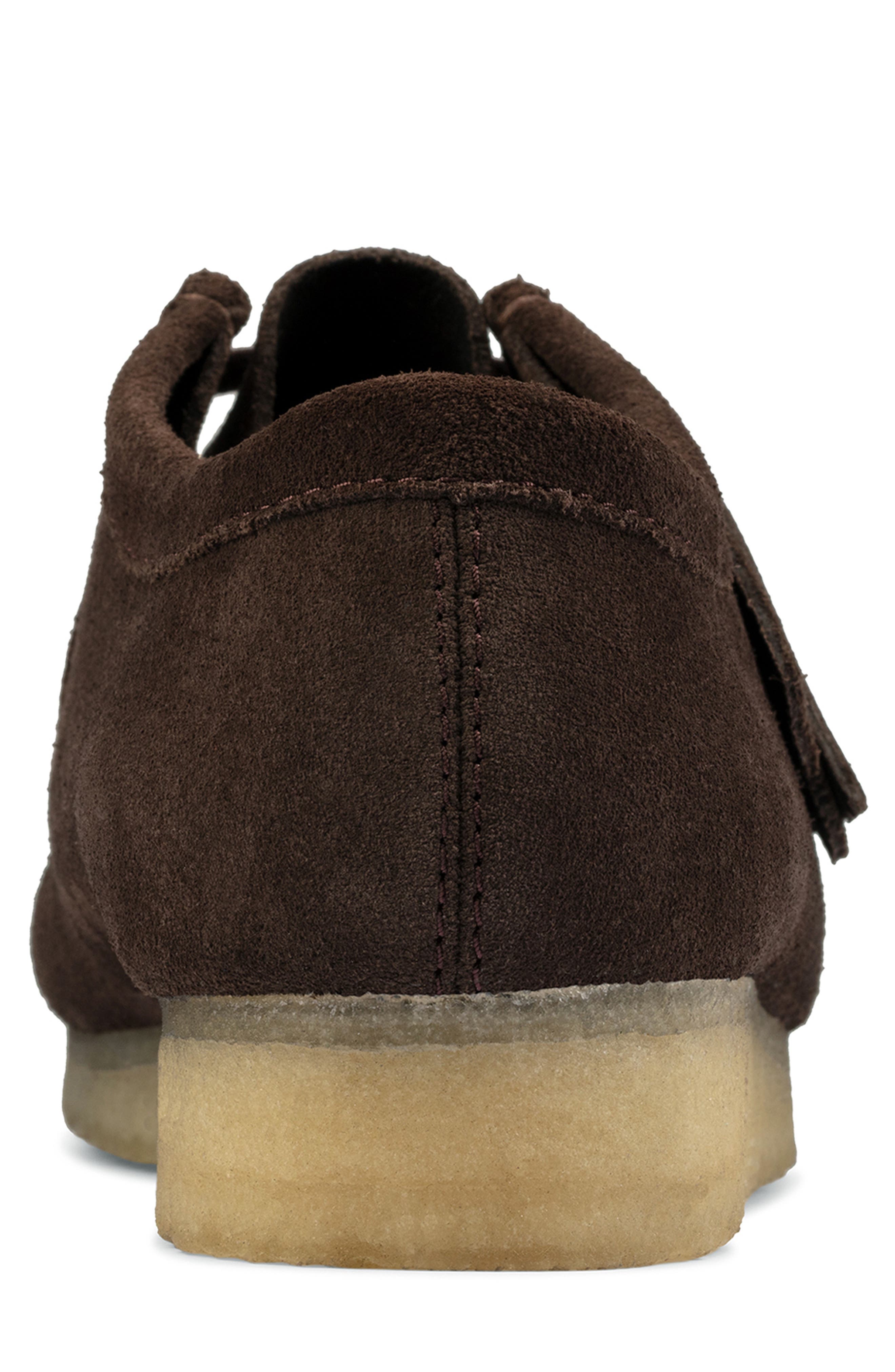 Clarks® 'Wallabee' Moc Toe Derby, Alternate, color, DARK BROWN