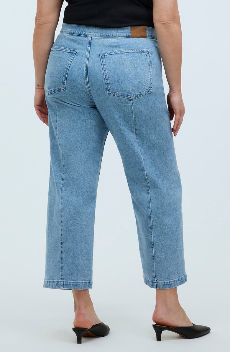 Madewell The Emmett Welt Pocket High Waist Wide Leg Jeans, Alternate, color, Kieran Wash