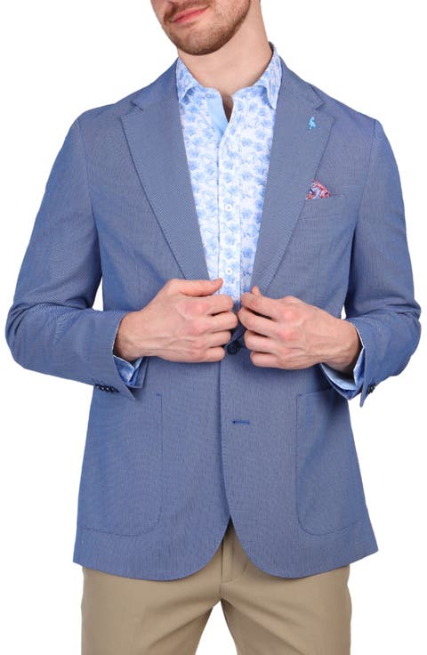 Textured Solid Sport Coat
