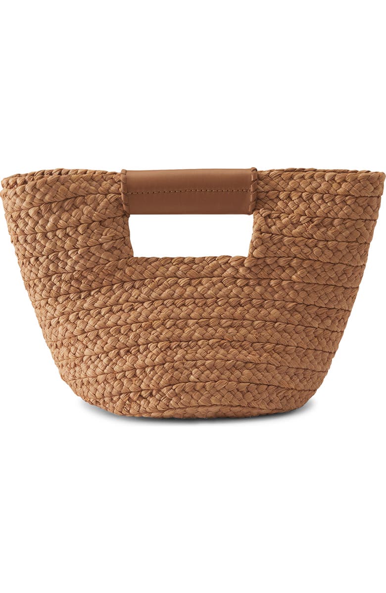 Helen Kaminski Mini Remi Braided Raffia Tote, Alternate, color, Nougat/ Caramel