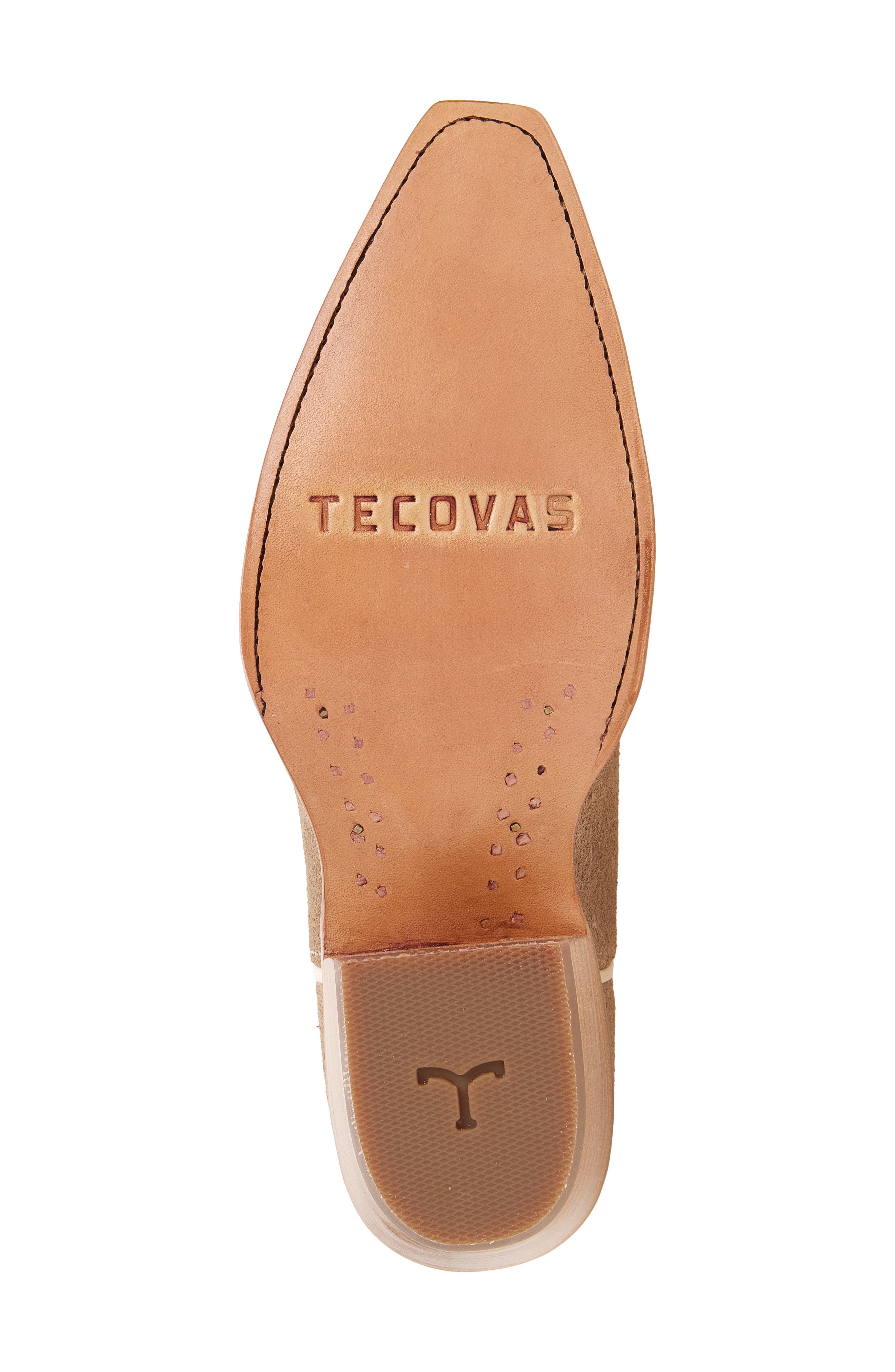 Tecovas The Annie Eyelet Suede Western Boot, Alternate, color, Taupe