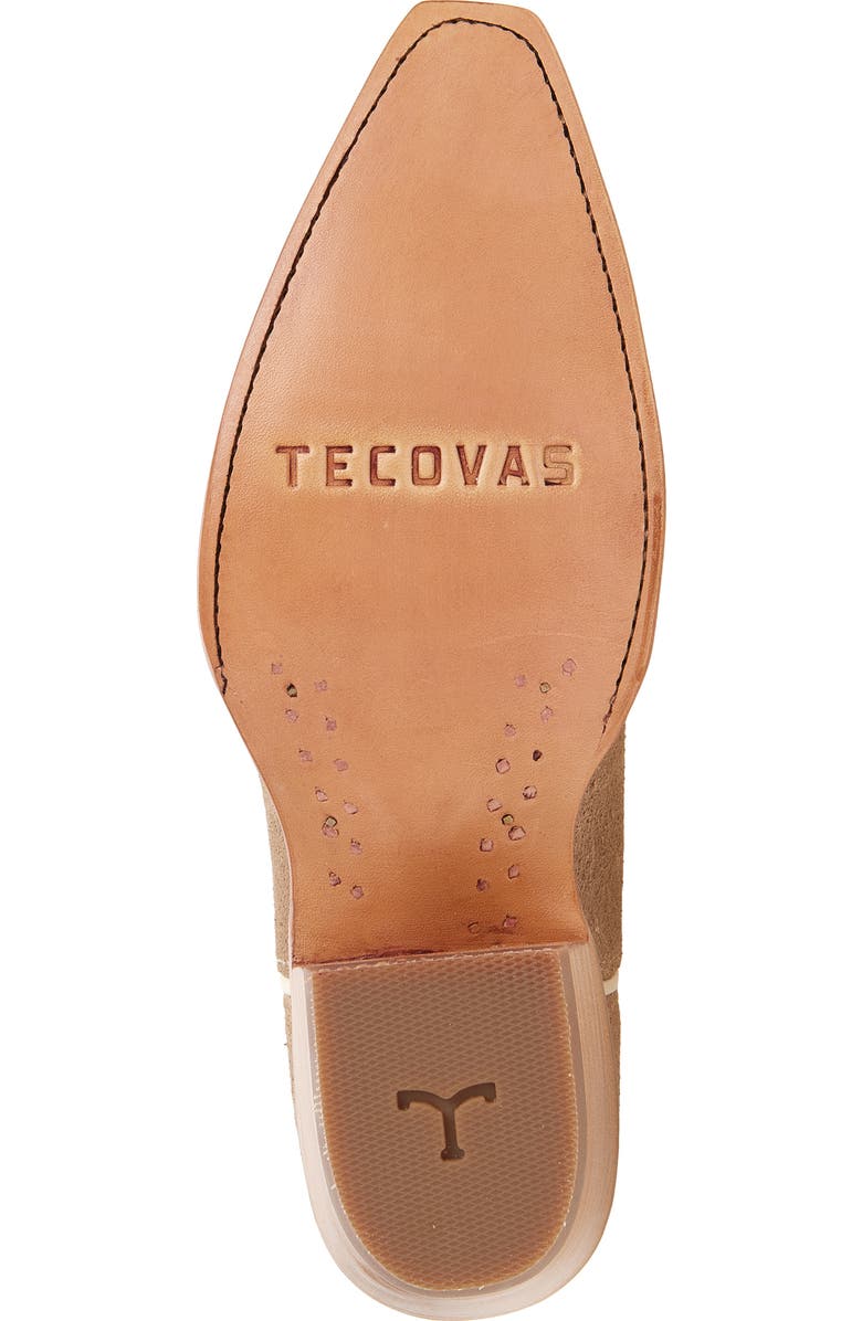 Tecovas The Annie Eyelet Suede Western Boot, Alternate, color, Taupe