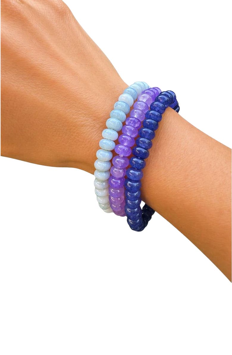 Erin McDermott Jewelry Coastal Escape Gemstone Stack, Main, color, Purple