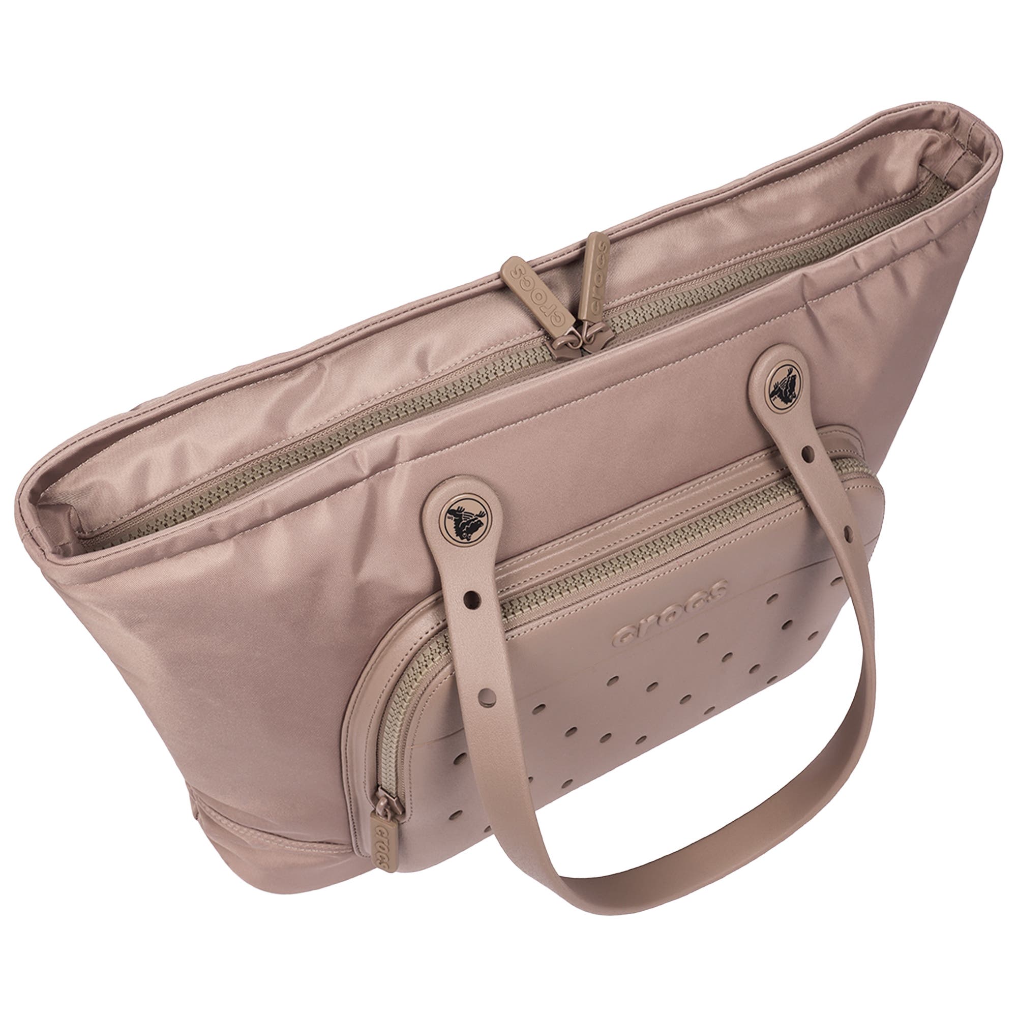 Large Tote with Pockets, Alternate, color, LATTE