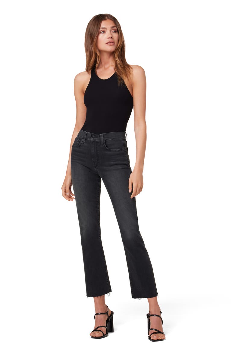 The Callie Raw Hem Crop Bootcut Jeans, Alternate, color, DELPHINE