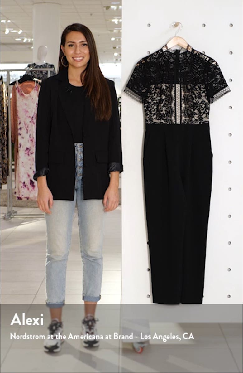 Lace Bodice Jumpsuit, sales video thumbnail