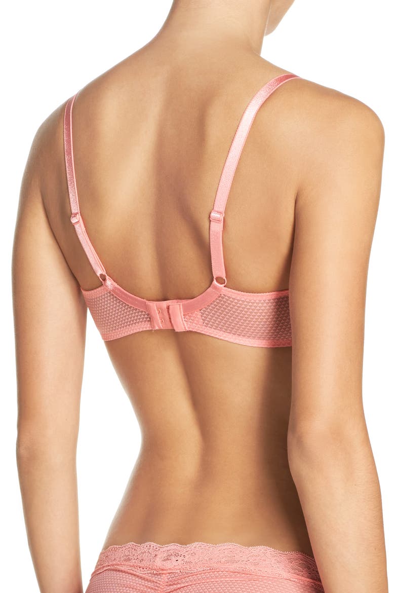 'Brooklyn' Underwire T-Shirt Bra, Alternate, color, GRAPEFRUIT