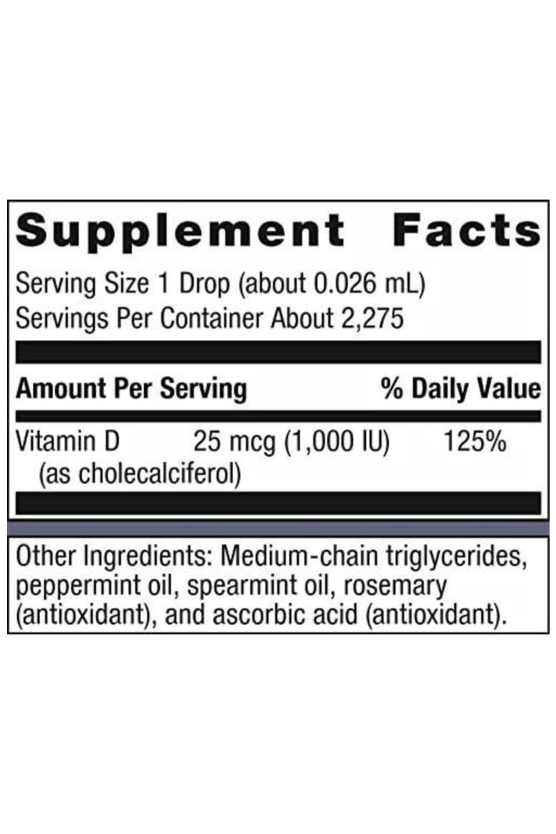 MetaKids Vitamin D3 1000 IU Liquid Drops 275 Servings, Alternate, color, None