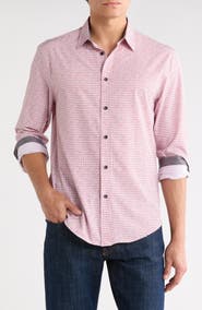 Brooklyn Brigade Geometric Watercolor Button-Up Shirt