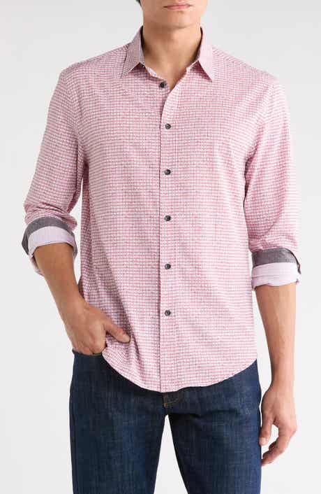 Brooklyn Brigade Geometric Watercolor Button-Up Shirt