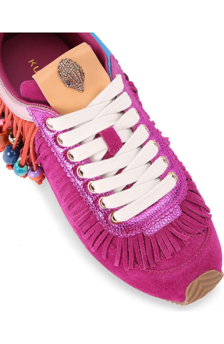 Kurt Geiger London Islington Beaded Fringe Sneaker, Alternate, color, Open Pink